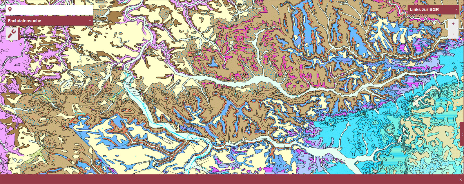 Geologische Karte Mittlerer Neckarraum 